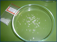 Züchtung von Glucose-Natrium-Chlorid Doppelsalz-Einkristallen