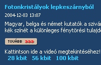 Fotonkristályok lepkeszárnyból